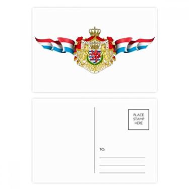 Imagem de Cartão postal com emblema nacional da bandeira de Luxemburgo