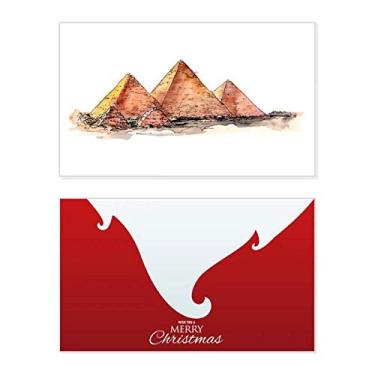 Imagem de Pirâmide do Egito de Gaza Holiday Holiday Holiday Merry Christmas Congrats Card Christmas Letter Message