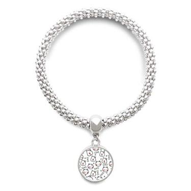 Imagem de DIYthinker Pulseira de prata com pingente de corrente ajustável para amantes de animais de estimação e gatos