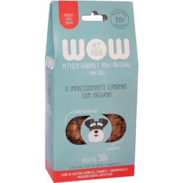 Imagem de Petisco WOW Pet Food Natural para Cães Sabor Lombinho e Orégano - 50g