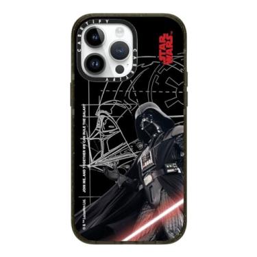 Imagem de CASETiFY Capa Impact para iPhone 14 Pro Max [Star Wars Co-Lab / Proteção contra quedas de 2,5 metros/Magsafe] - Lorde Sith Darth Vader - Preto transparente