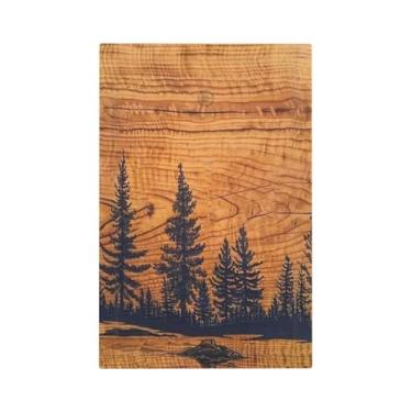 Imagem de Forest Pine Tree Woodland Wood 1 Gang No Device Outlet Placa de Parede Luz em Branco Interruptor Placa Elétrica Decorativa Decoração de Quarto