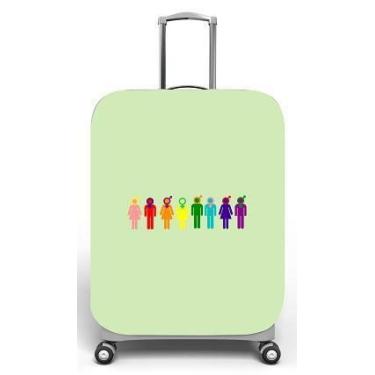 Imagem de Capa para mala de viagem M, medidas max C40x A59 x P27cm Estampa Pesso