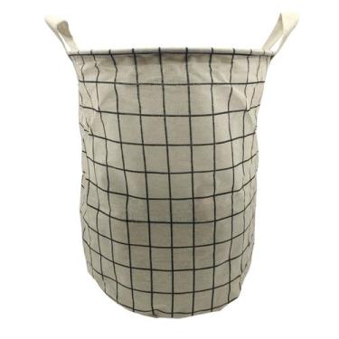 Imagem de Cesto Organizador Multiuso Tecido Brinquedos Roupa Suja Pano - Kadê, B