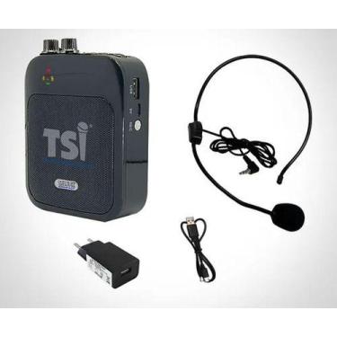 Imagem de Kit Amplificador De Cintura E Microfone Headset Tsi Sv10 Bt