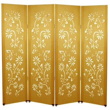 Imagem de Biombo Margarida 4 Folhas c/ 08 Pezinhos - ComercialMasul