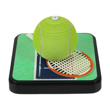 Imagem de Amagogo Bola de tênis 3d 2025 calendário de mesa de notas leve presente de inauguração versátil diy decoração de mesa papel escultura arte