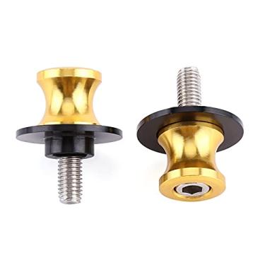 Imagem de Motocicleta Cnc Alumínio Swing Braço Sliders Bobinas 10mm, Instalação Fácil, Vermelho (Gold de 6 mm)