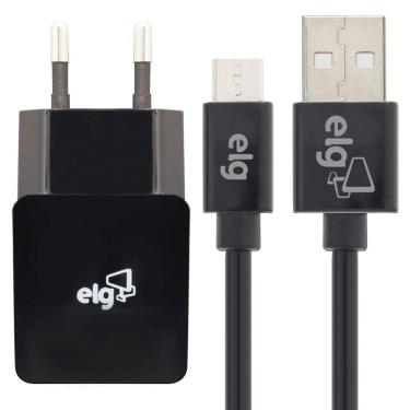 Imagem de Carregador de Parede - com Cabo Micro USB - ELG KT510WC