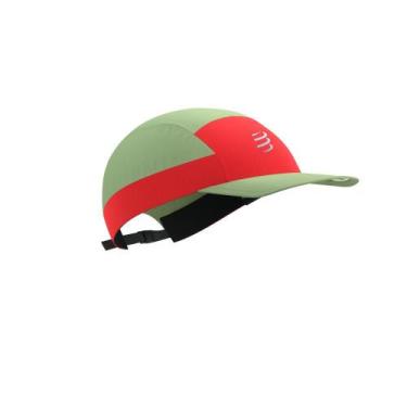 Imagem de Boné 5 Panel - Compressport, Verde, Vermelho