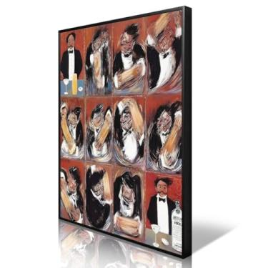 Imagem de gooptyinh Pôster Guy Buffet The Making of Perfect Martini, arte de parede clássica em tela de filme, imagem de álcool martini de bartender, decoração de parede de carrinho de bar de coquetel divertido