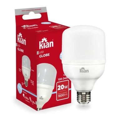 Imagem de Lampada Led Globe 20w 6500K E27 Kian, Branco, 20W