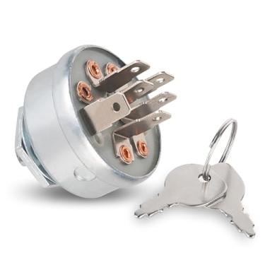 Imagem de BlueStars Interruptor de ignição 103-0206, 3 posições, 6 terminais - Para Exmark Lazer Z & Lazer Z XP com deck Toro Z500 Series Z Master de 152 cm e 182 cm Deck 104-2541 109-47 36 88 -9830 430-334