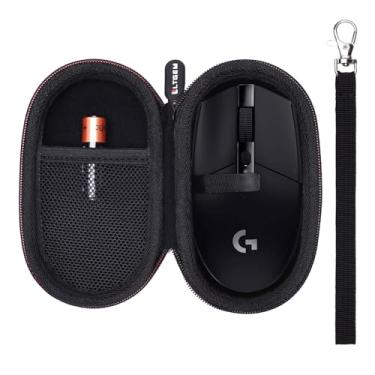 Imagem de LTGEM Estojo rígido para transporte de viagem compatível com mouse gamer sem fio Logitech G305/G PRO X/G Pro/G703/G903, preto