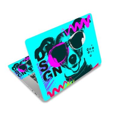 Imagem de 12,1 13 13,3 14 15,4 15,6 polegadas Laptop Skin Sticker Decalque Universal Netbook Skin Sticker reutilizável Notebook Art Protector Cover Decalque (Cão legal)