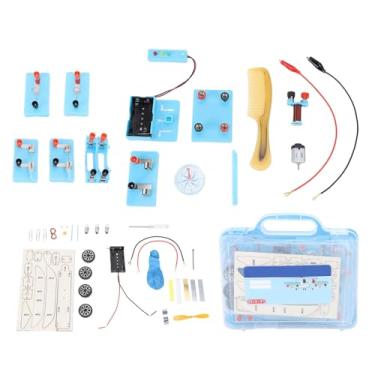 Imagem de HEEPDD Caixa de Experimentos de Circuito, Kit de Construção de Circuito Paralelo Em Série Caixa de Experimento Portátil Multifuncional para Turbinas Eólicas Luzes de Trânsito LED