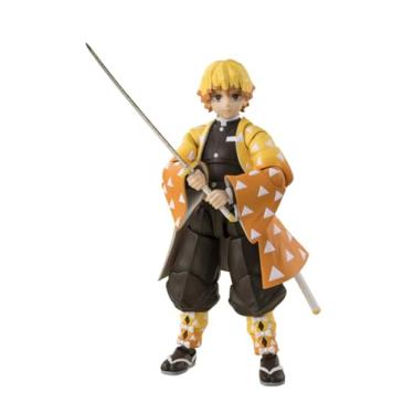 Imagem de Zenitsu Agatsuma Figura 14 cm Demon Slayer Kiko Yaiba SH figuarts
