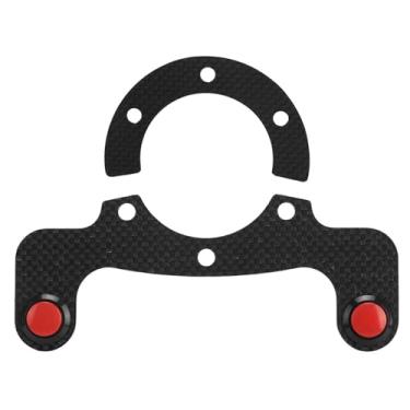 Imagem de GLOGLOW Kit de Botão de Buzina Externo para 6 Parafusos de Volante - Construído para Especificação Padrão - Melhorar a Funcionalidade para Entusiastas de Carros (par)