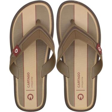 Imagem de Chinelo De Dedo Cartago Elegante Maiorca III Masculino, 39, Bege