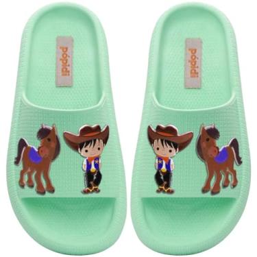 Imagem de Chinelo Slide Menino Nº 25 Ao 36 Nuvem Moda Infantil Masculino 12.117 (Verde, BR, Criança de 4 a 8 anos, Numérico, 28)