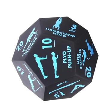 Imagem de Vaveren Dado de Exercícios - Equipamento Prático de Fitness com 12 Lados para Treinamento HIIT, WOD, Academia em Casa, Adultos e Iniciantes, Azul