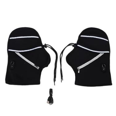 Imagem de Asixxsix Muffs Aquecidos para Guiador de Motocicleta, Bateria Recarregável USB de 4000mAh, Luvas de Inverno à Prova de Ventos Com Controle de Temperatura de 3 Níveis