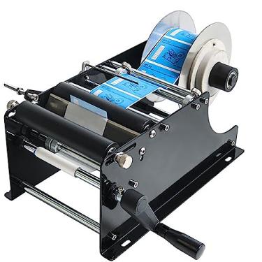 Imagem de DTEYSD Etiquetadora ajustável para aplicador de etiquetas de 15-120 mm, 30 vezes/minuto - manual redondo, manual