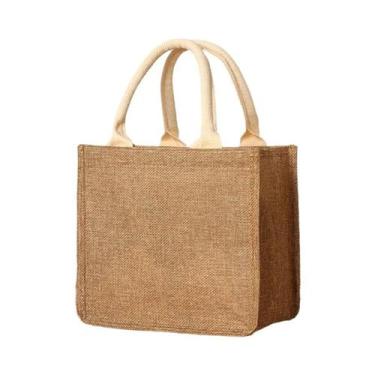 Imagem de Bolsa Tote Feminina Grande Capacidade Impermeável Cor Pura Retrô Imita