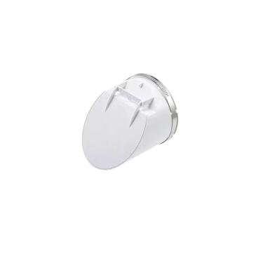 Imagem de 1unid Válvula Anti-Retorno PVC Anti-Odor - 50/75/110/160mm Ø, Abraçadeira Inox, Fechamento Gravidade/Magnético, Para Fossa Séptica/Balcony/Jardim Ralo(Horizontal,110mm)