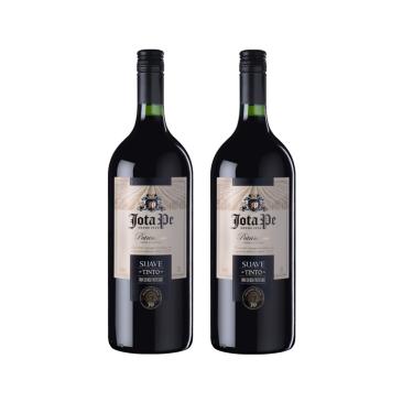 Imagem de Kit Vinho Jota Pe Tinto Suave Casa Perini 1,5L 2 unidades