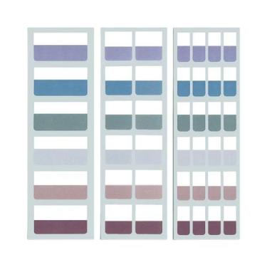 Imagem de Etiquetas Adesivas De Cores Claras 420pcs 3 Tamanhos 6 Cores Escrevíve