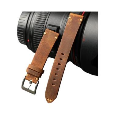 Imagem de Pulseira De Relógio Masculina Em Couro De Vaca De Camada Superior, Est