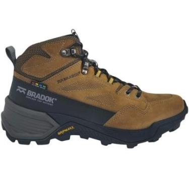 Imagem de Coturno Unissex Casual Dia a Dia Adventure Trilha Trabalho Passeio em Couro Solado Tratorado Bradok-Unissex