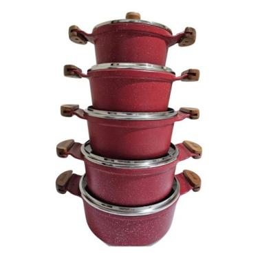 Imagem de Jogo De Panelas Javali Premium Com Revestimento De Cerâmica, Terracota