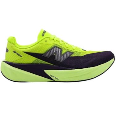 Imagem de Tênis New Balance Rebel V5 Masculino, Verde, Roxo escuro, 40