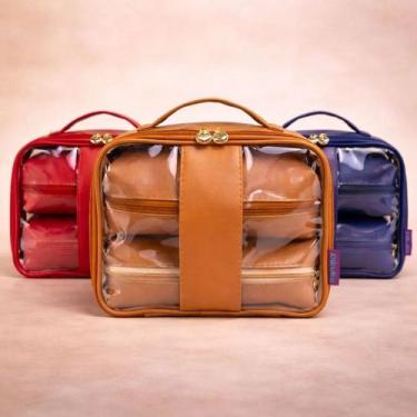 Imagem de Necessaire Feminina Organizadora De Maquiagem Dia Das Mães - Pikuka, M