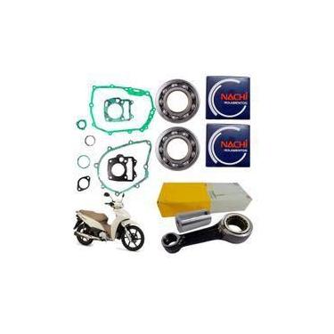Imagem de Biela biz honda 125 todas metal leve rolamento virabrequim + juntas