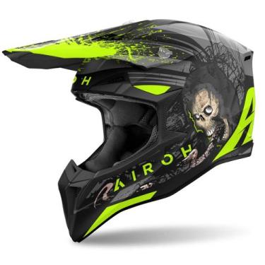 Imagem de Capacete Motocross Airoh Wraap Verde 25 Moto Trilha Off Road, Verde Fo