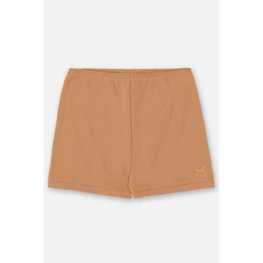 Imagem de Short Unissex para Bebê em Suedine Up Baby, Marrom, G