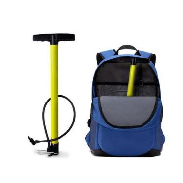 Imagem de Bomba De Ar Manual Portátil Para Encher Pneu Bicicleta Moto Carro Bola