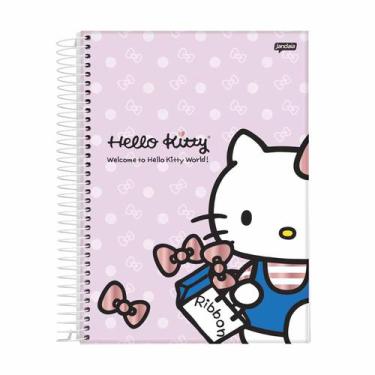 Imagem de Caderno Espiral Capa Dura Hello Kitty 80 Folhas 1Und - Jandaia