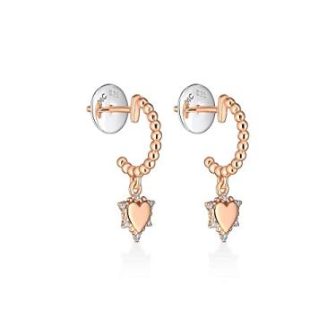 Imagem de Argola com Banho Ouro Rosé e Zircônia Jolie Monte Carlo