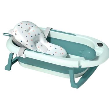 Imagem de Banheira Bebê Termômetro Digital Almofada De Banho Flutuante
