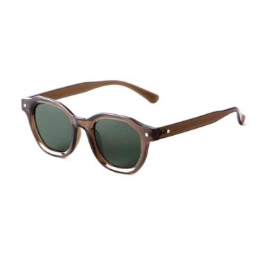 Imagem de VFDHN Lente amarela óculos de sol quadrados mulheres homens óculos de sol gradiente azul feminino uv400, c5, um tamanho