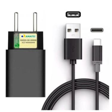 Imagem de Carregador Celular Preto Compatível Com Moto Edge 30 - Mdm