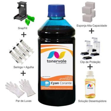 Imagem de Tinta Para Canon MG3510 CL-141 Cyan 500ml Linha Platinum - Toner Vale