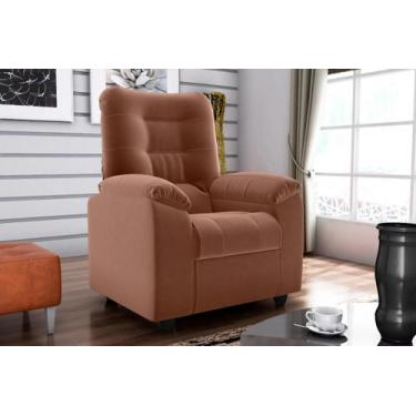 Imagem de Poltrona Reclinável MX61 Onix Veludo Cobre E435 - Matrix - LM DECOR