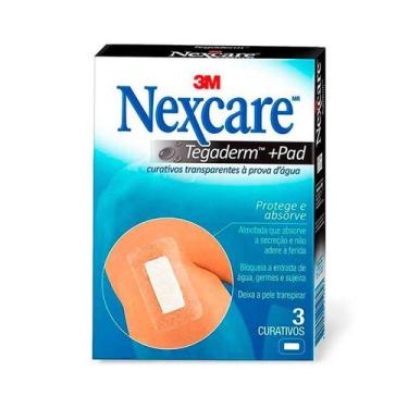 Imagem de Curativo Transparente Nexcare Tegaderm + Pad À Prova D'Água 3 unidades