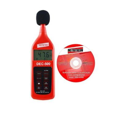 Imagem de Kit Sonômetro Digital 30 A 130Db Ponderação Fast Slow Leq Dec-500 Port