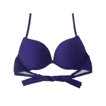 Imagem de Sutiã de Biquíni Turbo Aumentax 3D Canelados - Divance, Azul marinho c